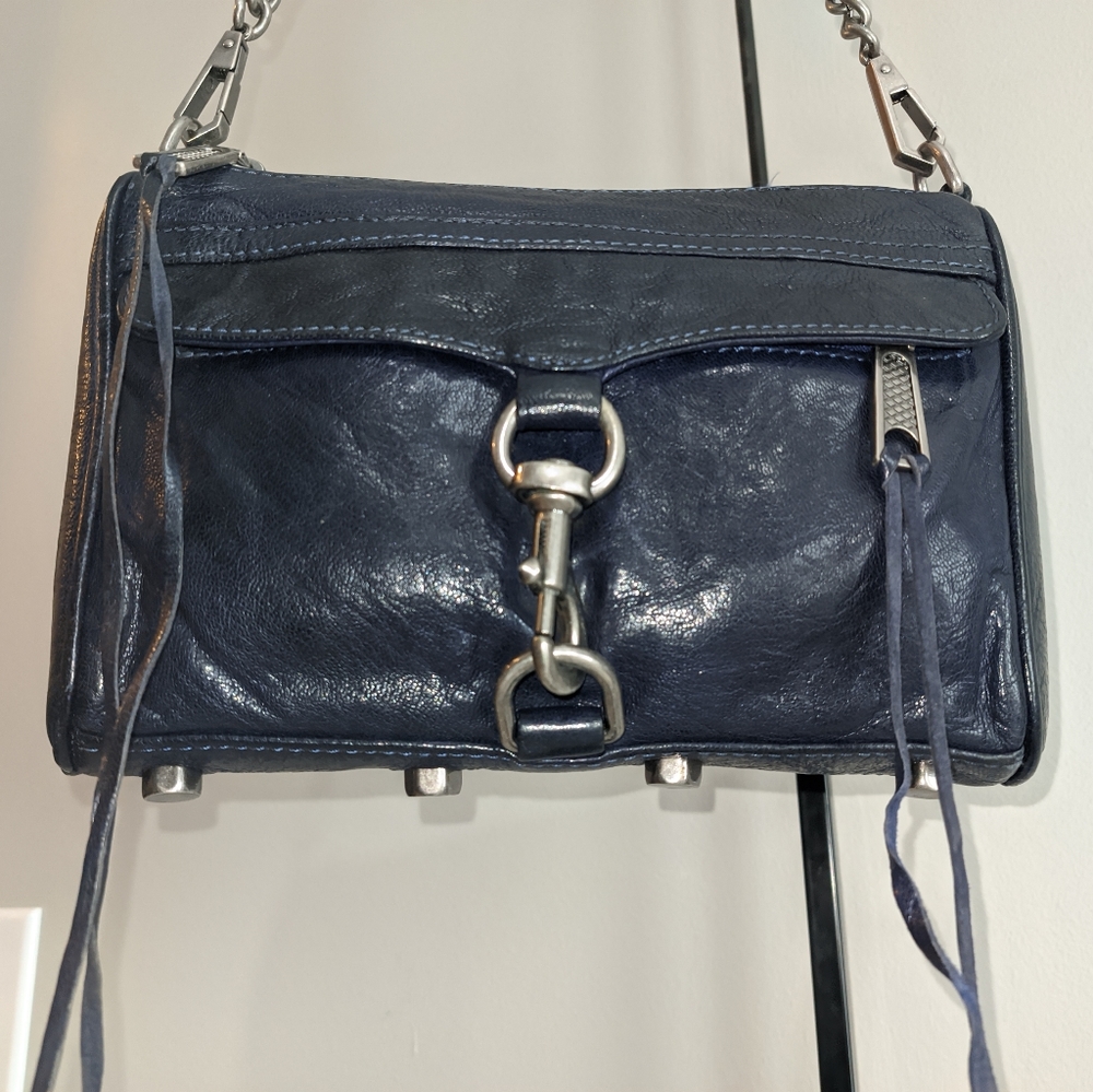 Rebecca Minkoff blue leather purse
